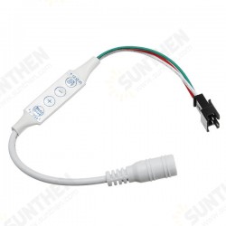 DC5-24V 3 Keys Mini Pixel Controller for LED W2811 W2812 Strip Light DC5-24V 3 Keys Mini Pixel Controller for LED W2811 W2812 Strip Light
