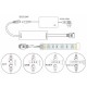 DC5V-24V Ultra Thin Wireless Remote Control CCT Color Temperature RF LED Dimmer Controller for Strip Light