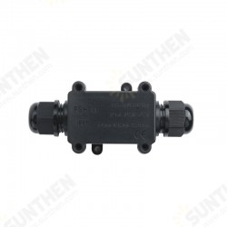 FSH711 Mini 2 Way Black IP68 Waterproof Wire Junction Box 1 In 1 Out Outdoor Wire Box FSH711 Mini 2 Way Black IP68 Waterproof Wire Junction Box 1 In 1 Out Outdoor Wire Box