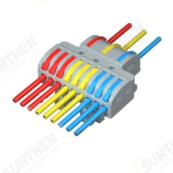 Docking Quick Wire Connector LT-933D Universal Electrical Splitter Cable Push-in Conductor Terminal Block With Rail for LED Light Docking Quick Wire Connector LT-933D Universal Electrical Splitter Cable Push-in Conductor Terminal Block With Rail for LED Light