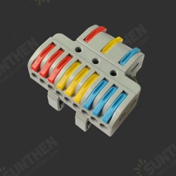 Docking Quick Wire Connector LT-933D Universal Electrical Splitter Cable Push-in Conductor Terminal Block With Rail for LED Light Docking Quick Wire Connector LT-933D Universal Electrical Splitter Cable Push-in Conductor Terminal Block With Rail for LED Light