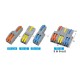 FD-12 Orange/Yellow/Blue Wire Connector 1 In 2 Out Wire Splitter Terminal Block Compact Wiring Cable Connector Push-in Conductor