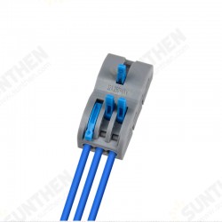 FD-13 Orange/Yellow/Blue/Green Wire Connector 1 In 3 Out Wire Splitter Terminal Block Compact Wiring Cable Connector Push-in Conductor FD-13 Orange/Yellow/Blue/Green Wire Connector 1 In 3 Out Wire Splitter Terminal Block Compact Wiring Cable Connector Push-in Conductor