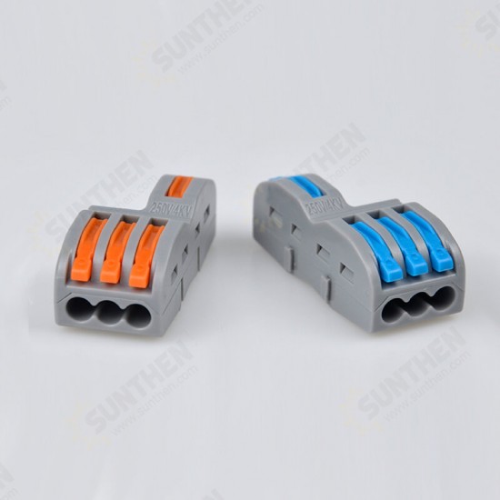 FD-13A/FD-13T Wire Connector 1 In 3 Out Wire Splitter Terminal Block Compact Wiring Cable Connector Push-in Conductor