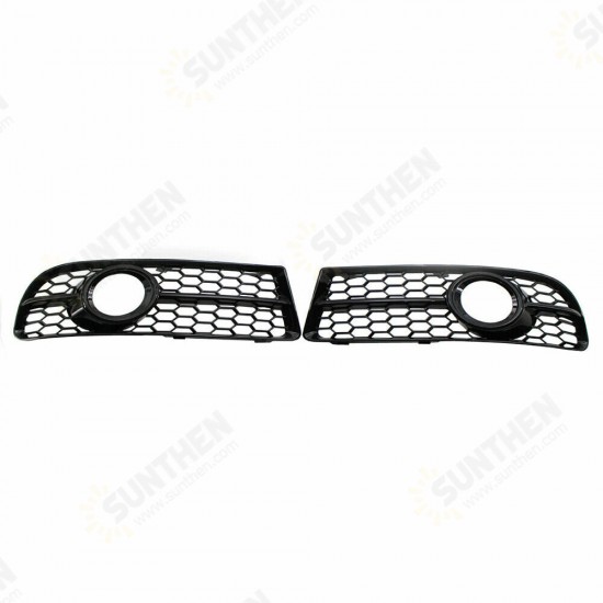 Fits for Audi A4 B7 S-Line S4 05-08 Honeycomb Front Bumper Fog Lamp Grille 2005-2008