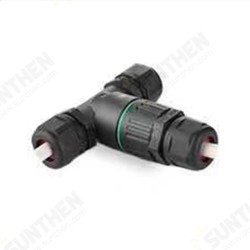 IP68 Waterproof T Shape 3 Pin Cable Wire Connector Quick Screw Connection Outdoor Terminal IP68 Waterproof T Shape 3 Pin Cable Wire Connector Quick Screw Connection Outdoor Terminal