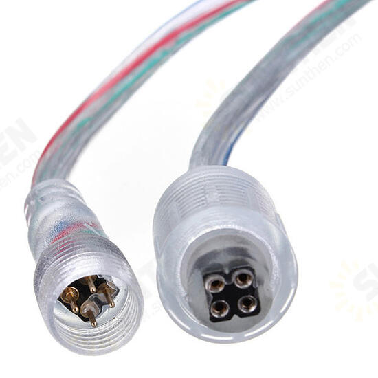 LED Light Strip Male to Female 4 Pin Adapter Waterproof Cable Cord LED Light Strip Male to Female 4 Pin Adapter Waterproof Cable Cord