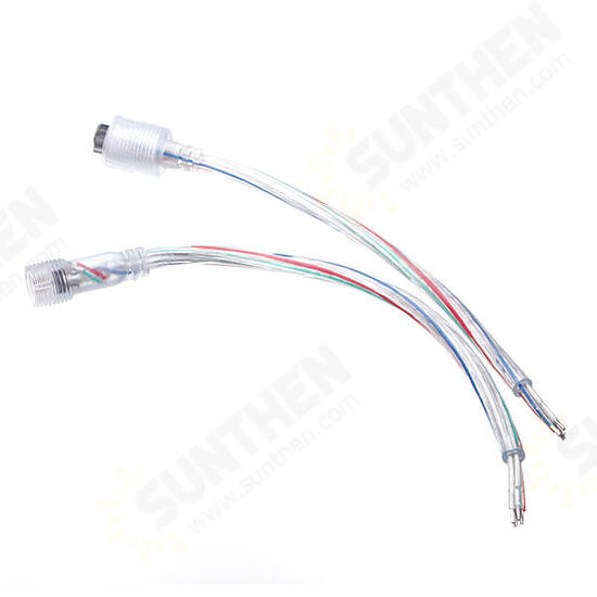 LED Light Strip Male to Female 4 Pin Adapter Waterproof Cable Cord LED Light Strip Male to Female 4 Pin Adapter Waterproof Cable Cord