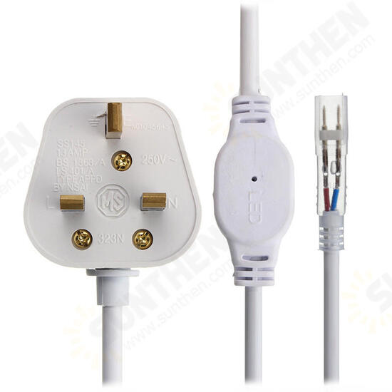 LED Strip Accessory Special UK Plug For 3528 3014 Strip Light AC 220V