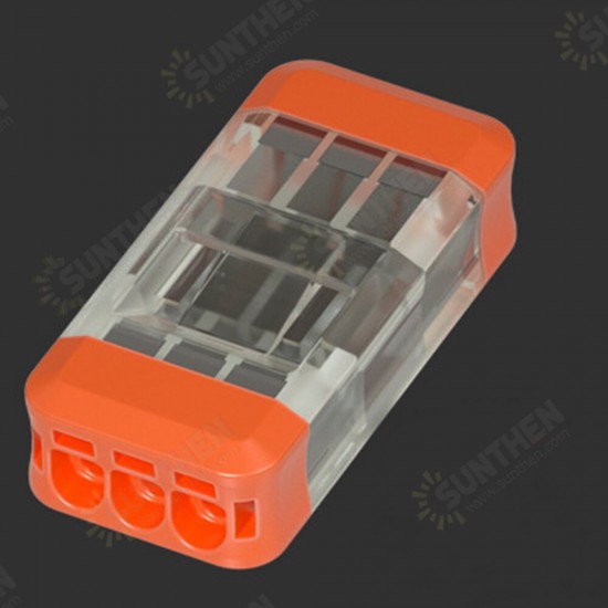 LT-33 3Pin Quick Wire Connector Universal Compact Electrical LED Light Push-in Butt Conductor Terminal Block 450V