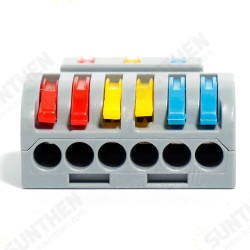 LT-633D Wire Connector 3 In 6 Out Wire Splitter Terminal Block Compact Wiring Cable Connector Push-in Conductor LT-633D Wire Connector 3 In 6 Out Wire Splitter Terminal Block Compact Wiring Cable Connector Push-in Conductor