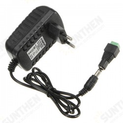 AC100-240V TO DC12V 2A 24W Power Supply Adapter For Strip Light + Female Connector AC100-240V TO DC12V 2A 24W Power Supply Adapter For Strip Light + Female Connector