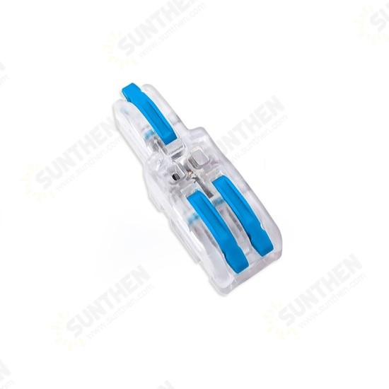 F12 Wire Connector 1 In 2 Out Color Handle Branch Terminal Transparent Shell Combined Butt-Type Parallel Connector