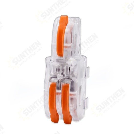 F12 Wire Connector 1 In 2 Out Color Handle Branch Terminal Transparent Shell Combined Butt-Type Parallel Connector