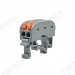 Quick Splitter 2 In 2 Out Wire Connector Removable Bracket Universal Wiring Cable Connector Push-in Conductor Terminal Block