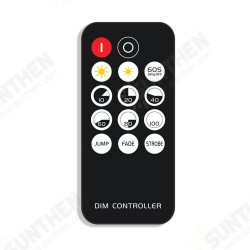 Mini 3Keys Button IR LED Dimmer Controller+14Keys Remote Control for Single Color Strip Light DC5-24V Mini 3Keys Button IR LED Dimmer Controller+14Keys Remote Control for Single Color Strip Light DC5-24V