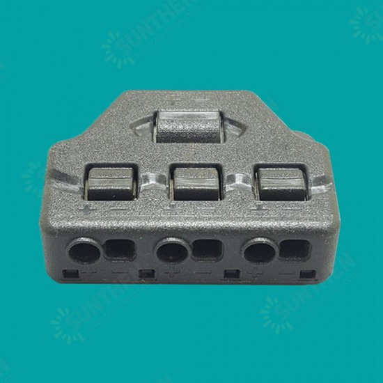 One-in-three-out Two-Pole Branch Terminal Connector Parallel Connection