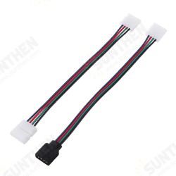 RGB LED Strip Connector Kit for 10mm 4Pin 5050 Includes 8 Types of Solderless Accessories Provides Most Parts for DIY RGB LED Strip Connector Kit for 10mm 4Pin 5050 Includes 8 Types of Solderless Accessories Provides Most Parts for DIY