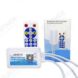 SP601E WS2812B WS2811 bluetooth Music LED Controller Built In Mic Dual Signal Addressable Pixels for RGB Strip Light DC5V-24V SP601E WS2812B WS2811 bluetooth Music LED Controller Built In Mic Dual Signal Addressable Pixels for RGB Strip Light DC5V-24V