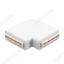 Solderless L Shape Quick Splitter 4 Pin Connector for 12V 5050 10mm Width LED RGB Strip Solderless L Shape Quick Splitter 4 Pin Connector for 12V 5050 10mm Width LED RGB Strip