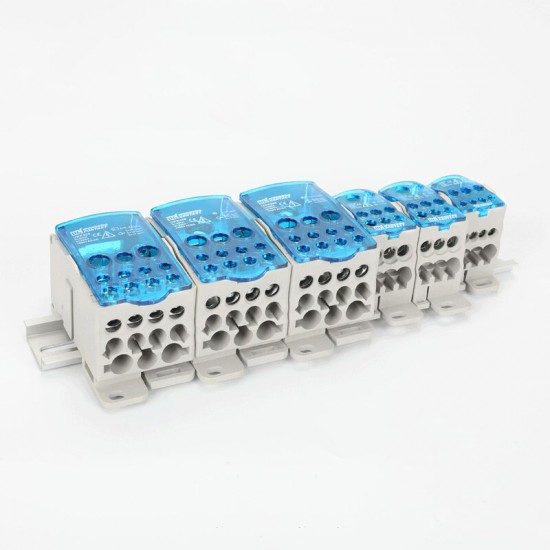 UKK160A Din Rail Terminal Blocks One in several out Power Distribution Box Universal Electric Wire Connector Junction Box