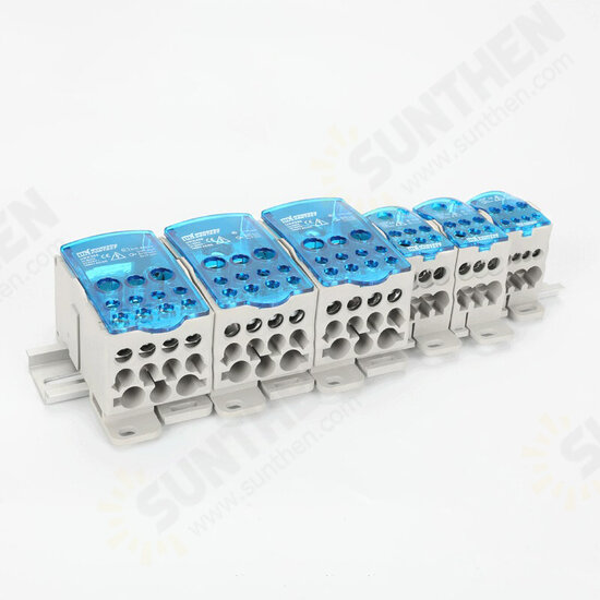 UKK160A Din Rail Terminal Blocks One in several out Power Distribution Box Universal Electric Wire Connector Junction Box