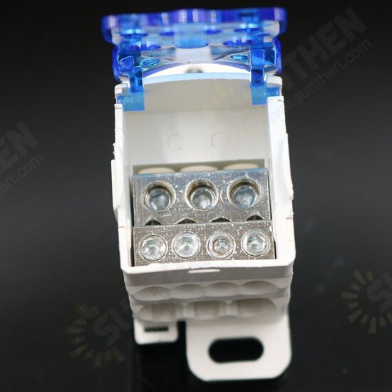 UKK80A 1 In 6 Out Terminal Block Din Rail Distribution Box Universal Electric Wire Connector Box