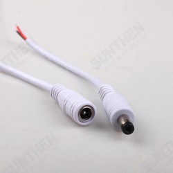 White Male/Female DC Power Connector Cable Plug Wire for CCTV Strip Light White Male/Female DC Power Connector Cable Plug Wire for CCTV Strip Light