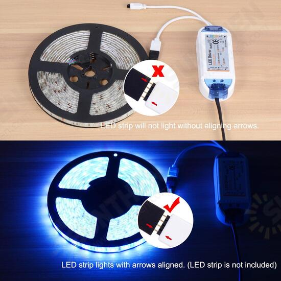 AC90-240V To DC12V 5A 60W Power Adpter LED Driver with 24 Keys Remote Control for RGB Strip Light