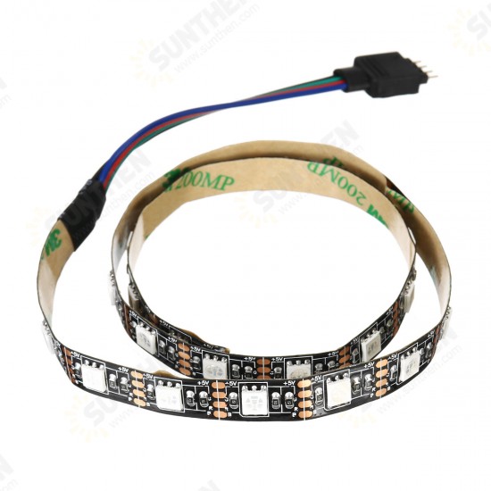 0.5/1/3/5M 5050 SMD RGB LED Strip Light Non-waterproof Indoor Lamp Home Decor + 44 Key Remote Control DC5V