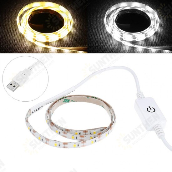 0.5M USB Powered Waterproof LED Strip Light With Touch Dimmer Switch for Outdoor Home Decor DC5V