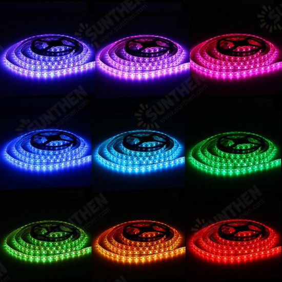 0.5M/1M/1.5M/2M/3M/4M Music Sound Activated Waterproof RGB 5050 LED Strip Light Kit DC5V