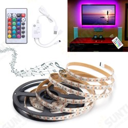 0.5M/1M/1.5M/2M/3M/4M Music Sound Activated Waterproof RGB 5050 LED Strip Light Kit DC5V 0.5M/1M/1.5M/2M/3M/4M Music Sound Activated Waterproof RGB 5050 LED Strip Light Kit DC5V