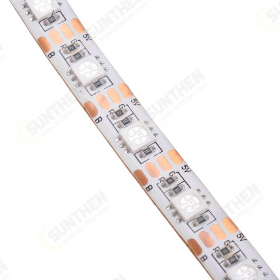 0.5M/1M/1.5M/2M/3M/4M Music Sound Activated Waterproof RGB 5050 LED Strip Light Kit DC5V