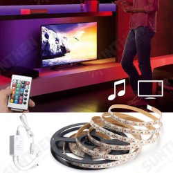 0.5M/1M/1.5M/2M/3M/4M Non-waterproof Music Sound Activated Remote Control 5050 LED Strip Light DC5V 0.5M/1M/1.5M/2M/3M/4M Non-waterproof Music Sound Activated Remote Control 5050 LED Strip Light DC5V