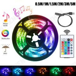 0.5M/1M/1.5M/2M/3M/5M USB 5050 LED Strip Light Waterproof RGB TV Backlight Kit with 24Keys Remote Control 0.5M/1M/1.5M/2M/3M/5M USB 5050 LED Strip Light Waterproof RGB TV Backlight Kit with 24Keys Remote Control