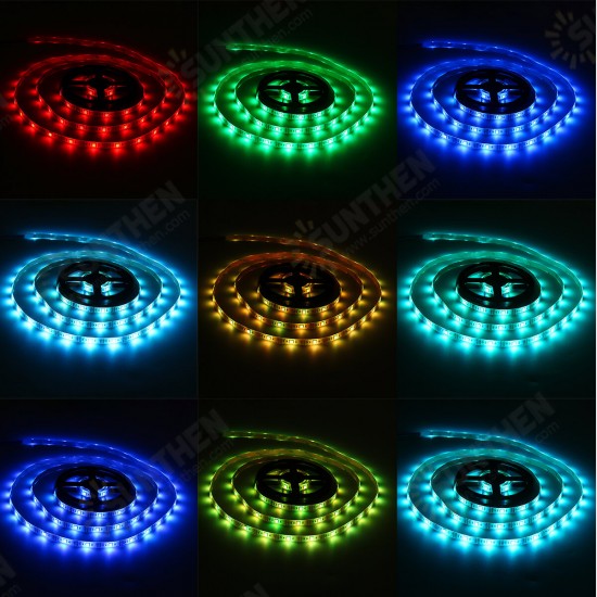 0.5M/1M/1.5M/2M/3M/5M USB 5050 LED Strip Light Waterproof RGB TV Backlight Kit with 24Keys Remote Control