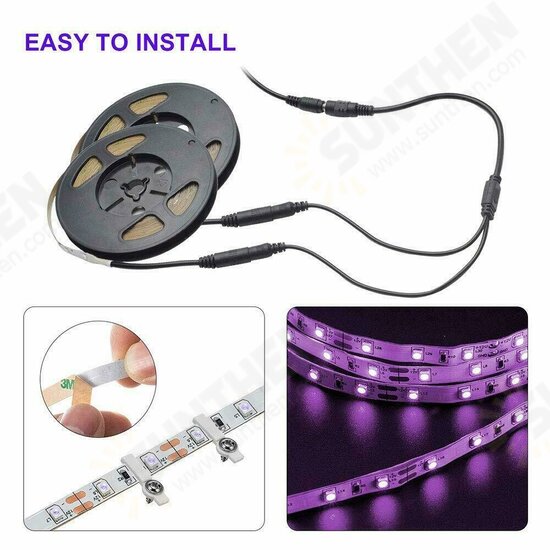 10M LED String Light UV Ultraviolet Flexible Purple 33ft Black Light 60LED/1M