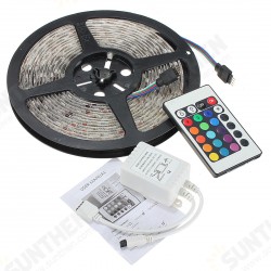 10M/15M/20M 5050 RGB Waterproof LED Strip Light DC12V+24 Key IR Remote Controller for Indoor Outdoor Garden 10M/15M/20M 5050 RGB Waterproof LED Strip Light DC12V+24 Key IR Remote Controller for Indoor Outdoor Garden