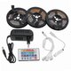 12V LED Light Strip 15M 5050 RGB LED Tape Lights RGB Rope Lights 16 Million Colors Flexible Changing with Remote Christmas Decorations Lights