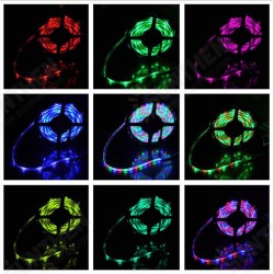 15M SMD3528 Non-Waterproof RGB 900 LED Strip Light Kit + 44 Keys Controller + Cable Connector DC12V 15M SMD3528 Non-Waterproof RGB 900 LED Strip Light Kit + 44 Keys Controller + Cable Connector DC12V