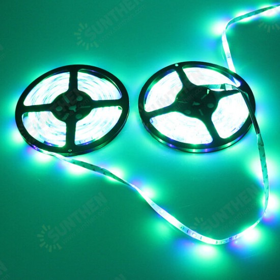 15M SMD3528 Waterproof RGB 900 LED Strip Tape Light Kit + 44 Keys Controller + Cable Connector DC12V