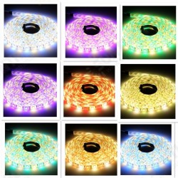 16.4ft (5m) 5050 300Leds RGB+Warm White Flexible RGBW LED Strip Kit ,5M RGBW Strip + 40Key RGBWW Remote Controller + 12V 5A Power Supply 16.4ft (5m) 5050 300Leds RGB+Warm White Flexible RGBW LED Strip Kit ,5M RGBW Strip + 40Key RGBWW Remote Controller + 12V 5A Power Supply