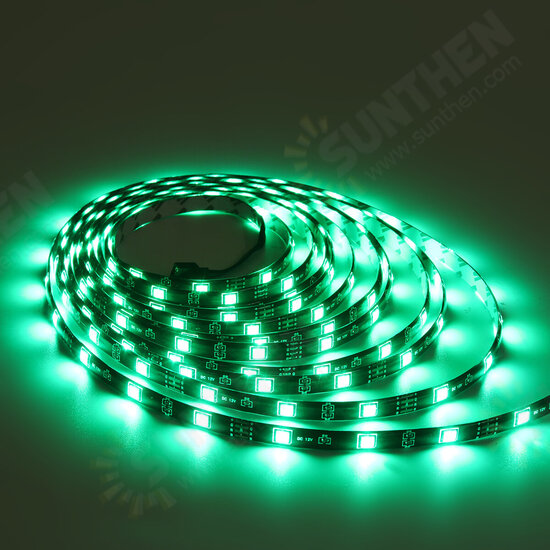 16FT 32FT 5M 10M LED Strip Light Waterproof 5050 RGB Flexible Lamp TV Party DC12V+44Keys Remote Control+EU Plug