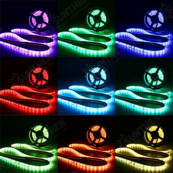 1M 2M 3M 4M 5M Non-waterproof DC5V USB 3528 SMD RGB LED Strip Light String Tape+44 Keys IR Remote Control