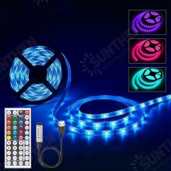 1M 2M 3M 4M 5M Non-waterproof DC5V USB 3528 SMD RGB LED Strip Light String Tape+44 Keys IR Remote Control 1M 2M 3M 4M 5M Non-waterproof DC5V USB 3528 SMD RGB LED Strip Light String Tape+44 Keys IR Remote Control