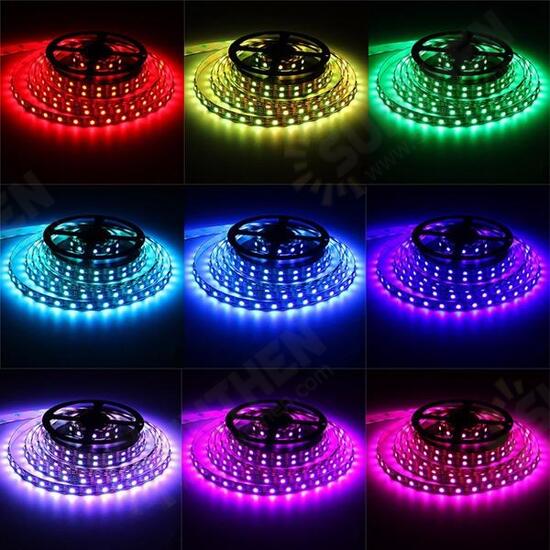 1M 2M 3M 4M Waterproof 5050 RGB LED USB Strip Light TV Backlilghting Kit + 24Key Remote