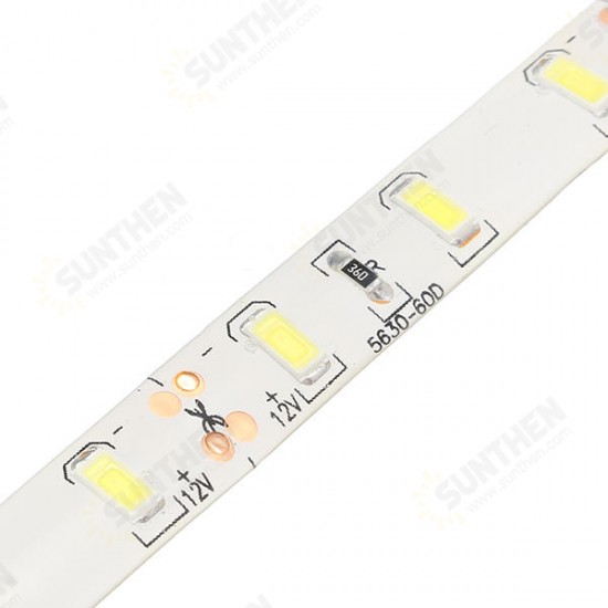 1M 2M SMD5630 Waterproof LED Flexible Strip Light for Home Decoration DC12V