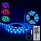 1M/2M/3M/4M/5M 5050 RGB LED Strip Light USB Power Color Changing Tape Cabinet Lamp+44Keys Remote Control