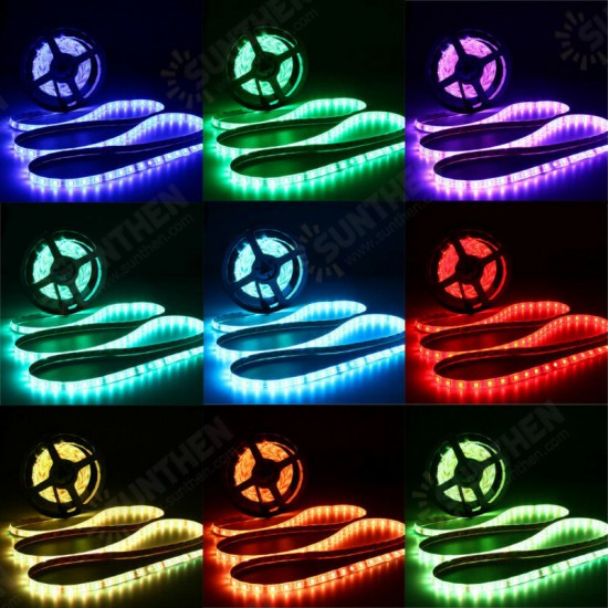 1M/2M/3M/4M/5M 5050 RGB LED Strip Light USB Power Color Changing Tape Cabinet Lamp+44Keys Remote Control